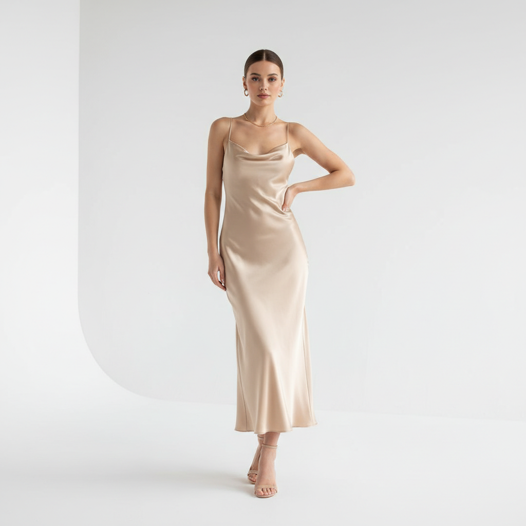 Silk Satin Dress